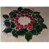 Image 2 : Heartwood Creek Jim Shore Snowman Figurine and Stone Snowman with Stained Glass Wreath