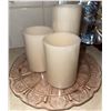 Image 5 : Home Decor Lot with Glass Plates, Figurines, Coasters, and Candles