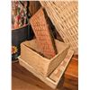 Image 3 : XL Wicker Baskets, Wooden Decor, and Metal Pail