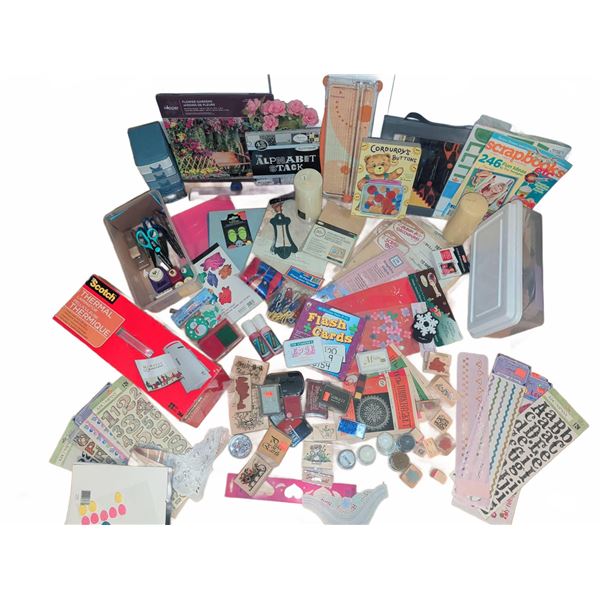 Large Mixed Lot of Craft and Scrapbooking Supplies
