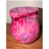 Image 4 : 3 Signed Hand-Blown Studio Art Glass Vases