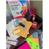 Image 6 : Large Office Supply Lot with Paper, Binders, and Tools