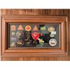 Image 2 : Framed Collection of Australian Themed Pins and Badges
