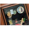 Image 5 : Framed Collection of Australian Themed Pins and Badges