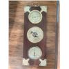 Image 1 : Wooden Weather Station with Barometer, Thermometer, Hygrometer