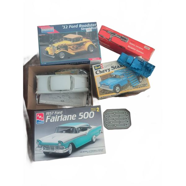 Model Car Kits, Microphone, and Miscellaneous Lot