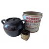 Image 1 : 3: Rogers Golden Syrup Tin, Stoneware Pot, Brass Cup