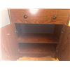 Image 4 : Wood Veneer Cabinet with Books and Storage