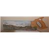 Image 2 : Hand-Painted Saw Blade Tabletop and Painted Hand Saw Decor