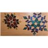Image 3 : Stained Glass Snowflake Sun Catcher Lot