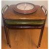 Image 2 : Metal Mesh 3-Tier Shelf, Nesting Tables, and Bird Wall Clock Assortment