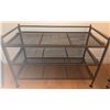Image 4 : Metal Mesh 3-Tier Shelf, Nesting Tables, and Bird Wall Clock Assortment