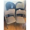 Image 1 : 6 Upholstered Metal Folding Chairs