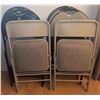 Image 3 : 6 Upholstered Metal Folding Chairs