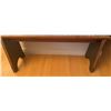 Image 6 : Wooden Bench with Painted Book Caddy and Decorative Dog Figures
