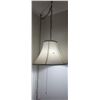 Image 2 : Hanging Ceiling Pendant Lamp with Fabric Shade and Pull Chain