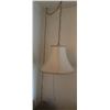 Image 4 : Hanging Ceiling Pendant Lamp with Fabric Shade and Pull Chain