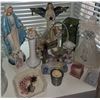 Image 2 : Angel Figurines, Decorative Plate, Candles, and Trinkets