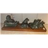Image 2 : Decorative Lot with Eagle, Candle Holder, Figurines and Vase