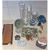 Image 1 : Animal Figurines, Glass Vases, and Decorative Items