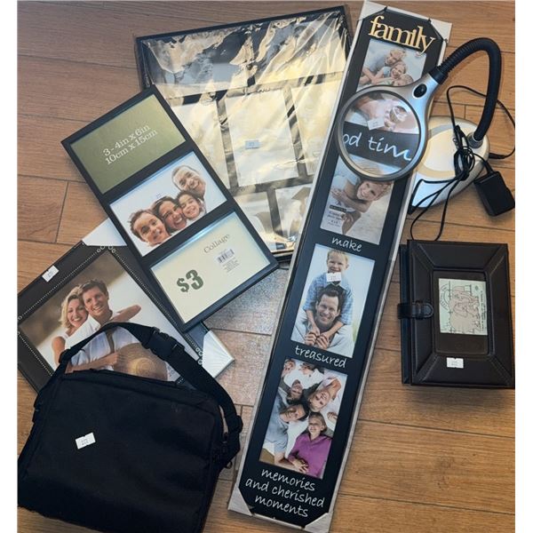 Picture Frames and Curtis Portable DVD Player