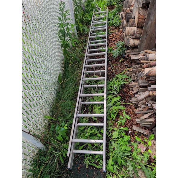 11 Foot Aluminum Extension Ladder, Doubles in Size