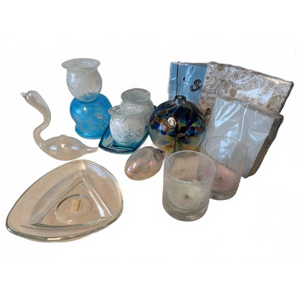 Mid Century Blown Art Glass & More