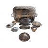 Image 1 : Silver Plate Serving Trays, Bowls, and Dishes (Burney, Sheffield, Crown)