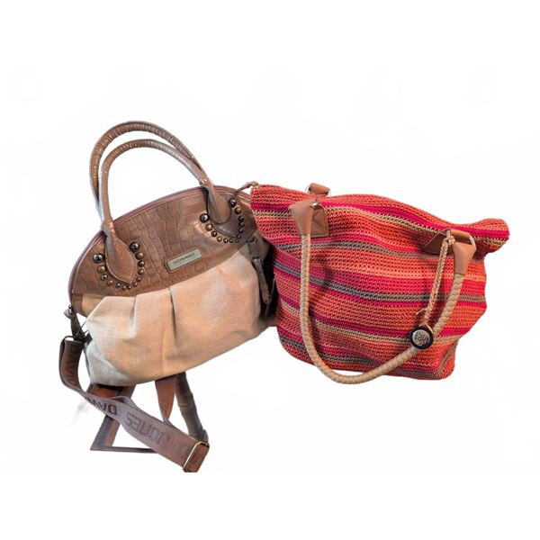 3 Assorted Handbags: The Sak, David Jones Paris, and Unbranded