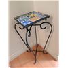 Image 11 : Garden Decor Lot with Wrought Iron Mosaic Stand and Gardening Books