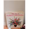 Image 3 : Garden Decor Lot with Wrought Iron Mosaic Stand and Gardening Books