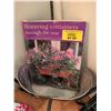 Image 7 : Garden Decor Lot with Wrought Iron Mosaic Stand and Gardening Books