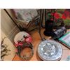 Image 9 : Garden Decor Lot with Wrought Iron Mosaic Stand and Gardening Books