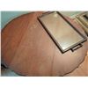 Image 9 : Wood Drop-Leaf Tea Cart with Glass Serving Tray