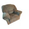 Image 1 : Beige Microfiber Recliner Armchair