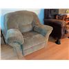 Image 2 : Beige Microfiber Recliner Armchair