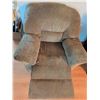 Image 5 : Beige Microfiber Recliner Armchair