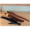 Image 2 : Three Fixed-Blade Fillet Knives with Sheaths: Olsen, MAC, and Forester