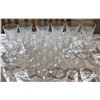 Image 1 : 24 Cut Crystal Stemware Glasses with Etched Pattern