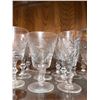 Image 3 : Cut Glass Stemware Assortment, Floral and Geometric Patterns, Set of 15