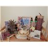 Image 3 : Large Assortment of Craft Supplies, Decorations and Books, Shelf Not Included