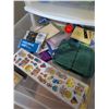 Image 13 : Massive Craft Supplies Lot with Storage Drawers