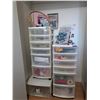 Image 2 : Massive Craft Supplies Lot with Storage Drawers
