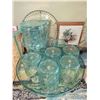 Image 7 : Kitchen Collection - New Mason Jars Lemonade Set Crystal Platters EP Flatware