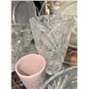 Image 10 : Glass and Crystal Tableware Lot with Silver Trays & More