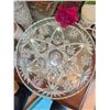 Image 13 : Glass and Crystal Tableware Lot with Silver Trays & More