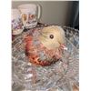 Image 7 : Glass and Crystal Tableware Lot with Silver Trays & More