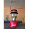 Image 3 : Coleman Red Lantern With Canadian Flag and Yellow Rope