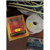 Image 9 : Electrical Essentials Lot with Cables, Tape, Tools, and Drill Bits