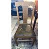 Image 3 : Wooden Dining Table with Five Assorted Chairs